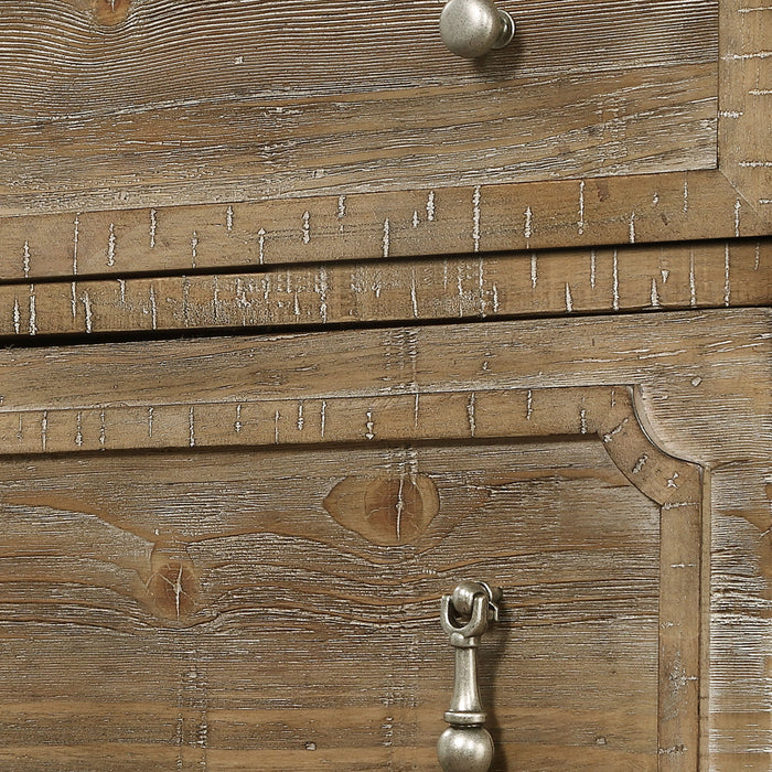 Interlude - 2 Drawers Nightstand - Light Brown