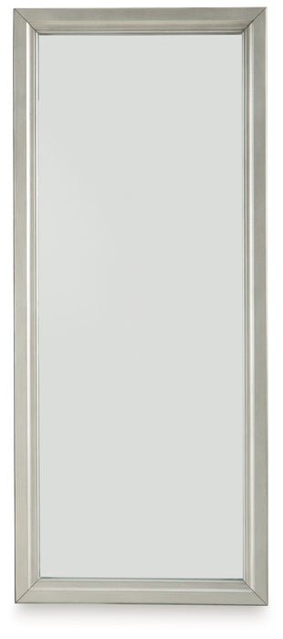Evesen - Floor Standing Mirror With Storage - Champagne