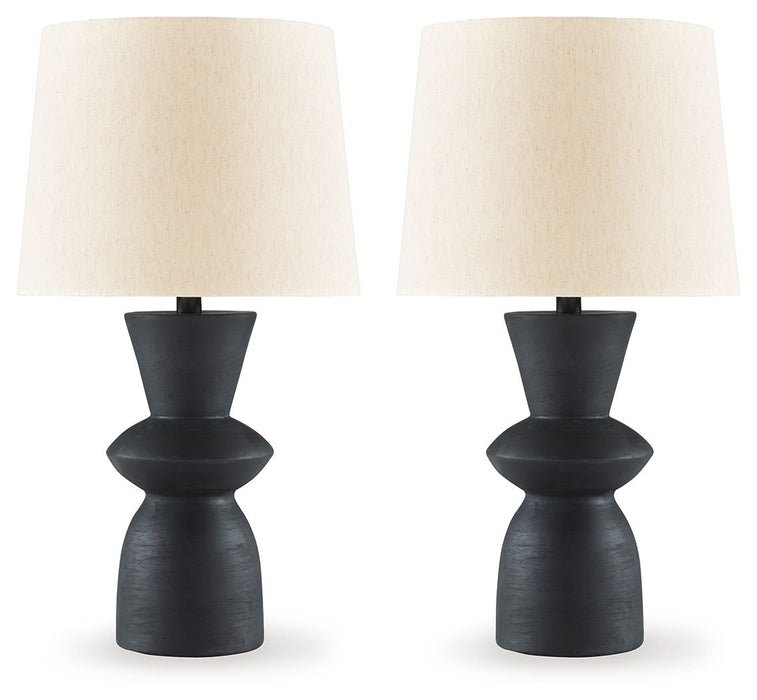 Scarbot - Paper Table Lamp (Set of 2) - Distressed Black