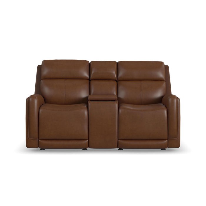 Alister - Power Gliding Loveseat With Console, Power Headrests & Lumbar