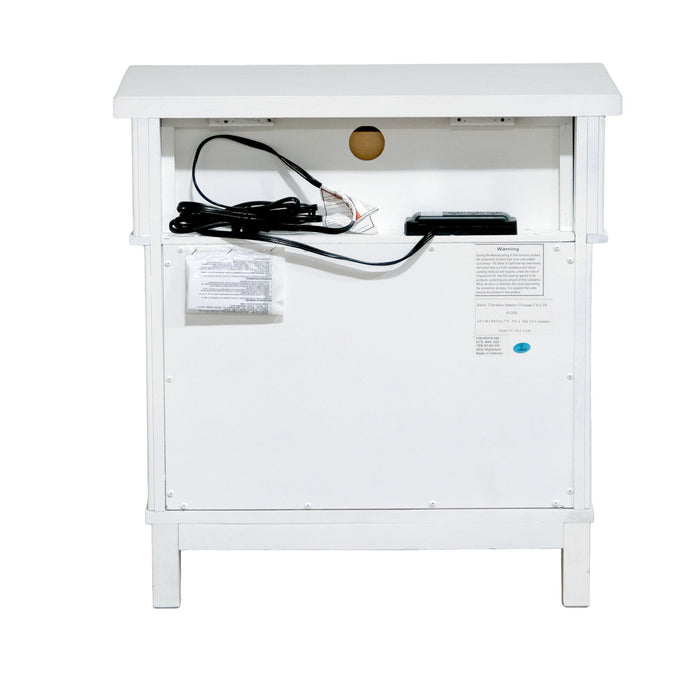 Stoney Creek - 3 Drawer Nightstand - White