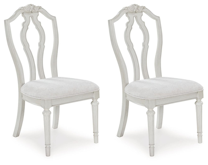 Montelaine - Dining Upholstered Side Chair (Set of 2) - Antique White