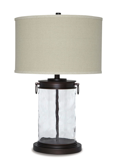 Tailynn - Glass Table Lamp  - Clear / Bronze Finish