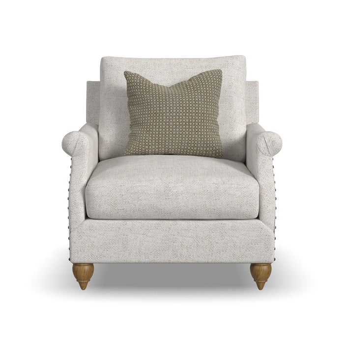 Veda - Fabric Chair With Nailhead Trim