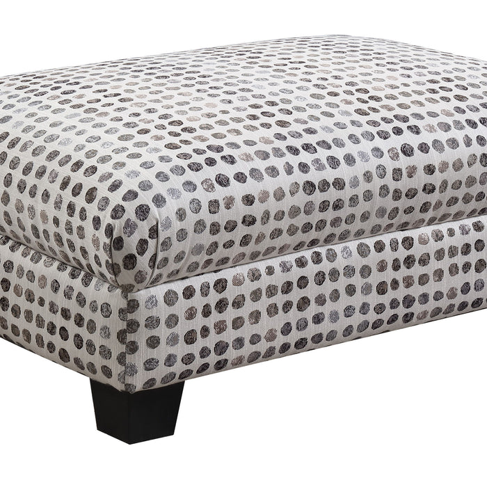 Carter - Accent Cocktail Ottoman - Fabric - Ink Dot