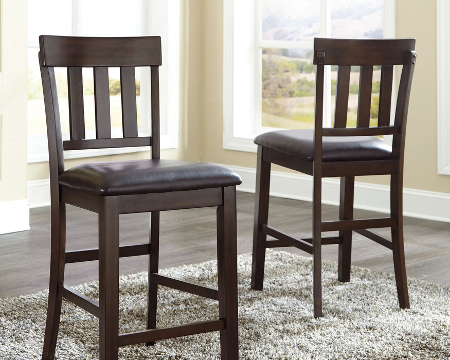 Haddigan - Upholstered Barstool (Set of 2) - Dark Brown