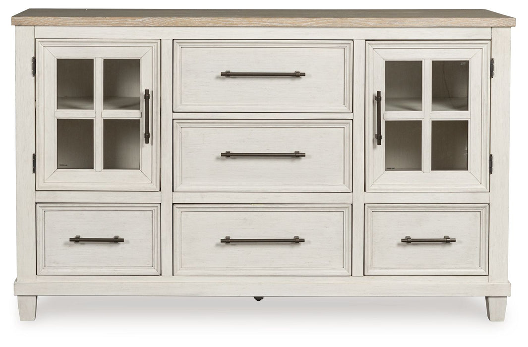 Shaybrock - Dresser - Antique White / Brown