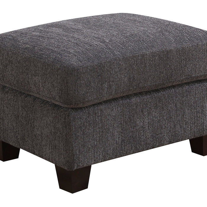 Clayton II - Ottoman - Charcoal Gray