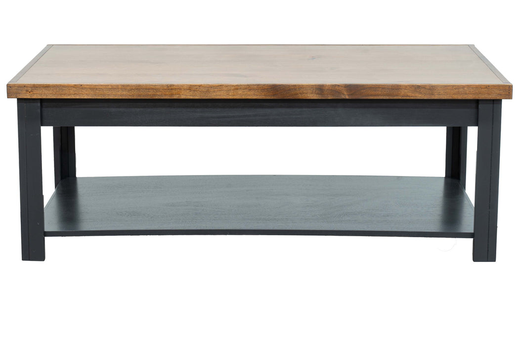 Essex - Coffee Table - Black / Whiskey