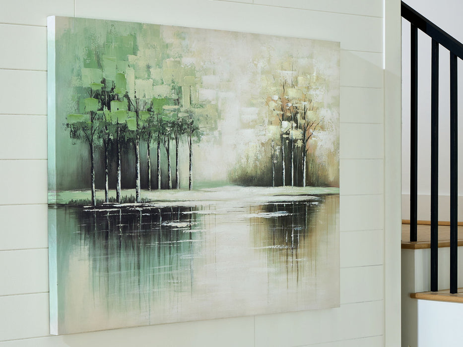 Garlenridge - Wall Art - Green / Tan / White