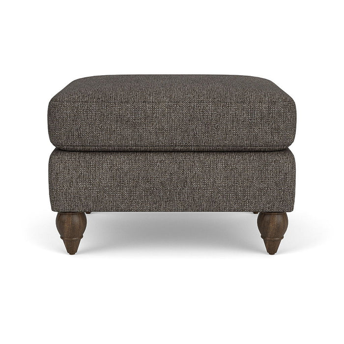 Moxy - Fabric Ottoman, Round Turned Legs
