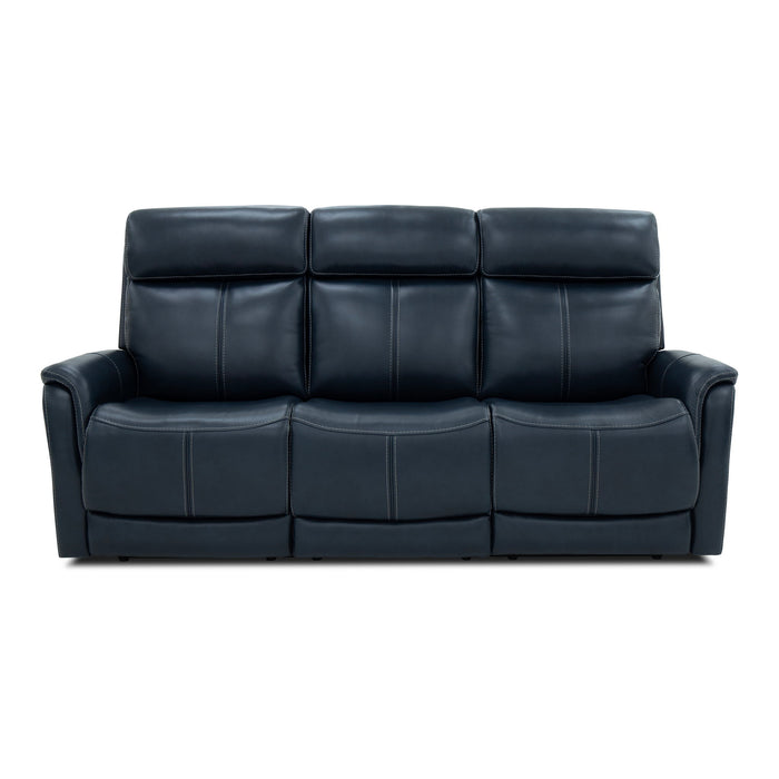 View - Power Reclining Sofa With Console, Power Headrest & Lumbar