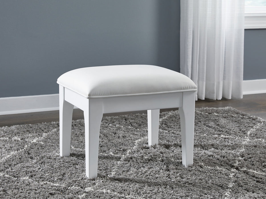 Chalanna - Vanity Stool - White
