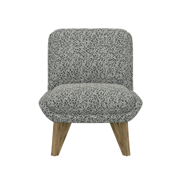 Emerson - Armless Accent Chair - Speckled Navy