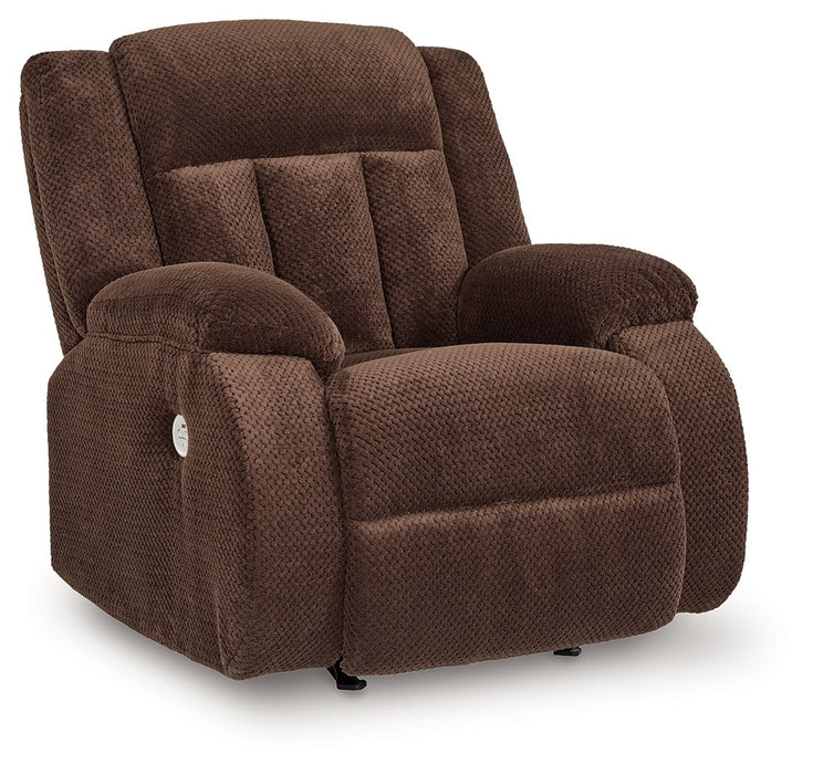 Free Wake - Power Rocker Recliner - Chocolate
