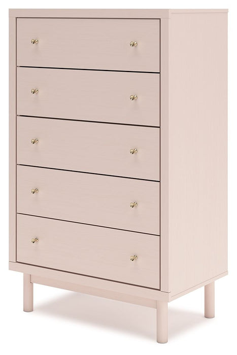 Wistenpine - Five Drawer Chest - Blush