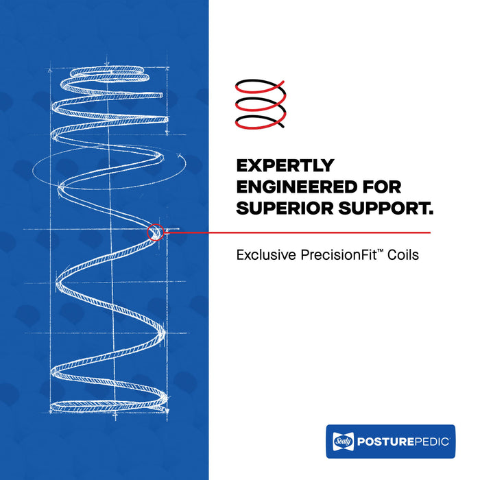 Posturepedic Plus - Patterson II Euro Pillow Top Soft - Twin