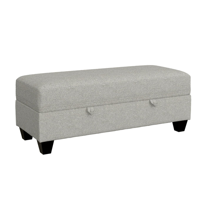 Dawson - Storage Ottoman - Pebble Gray