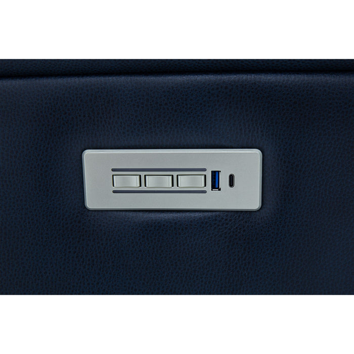 View - Power Reclining Loveseat With Console, Power Headrest & Lumbar