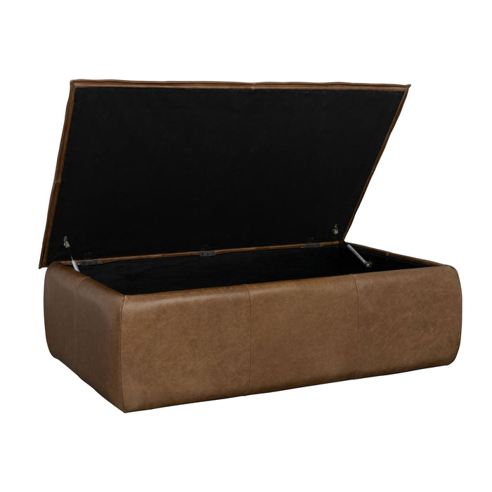 Crawford - Leather Rectangular Storage Ottoman
