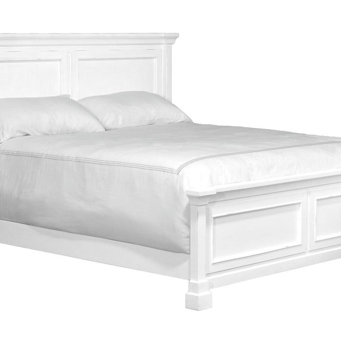 Stoney Creek - Queen Panel Bed - Weathered White