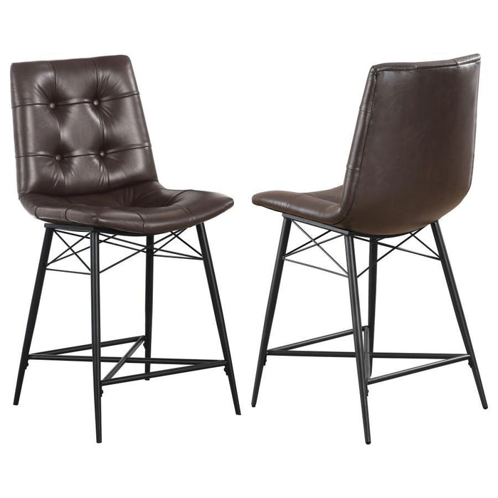 Aiken - Upholstered Tufted Counter Height Stools (Set of 2)