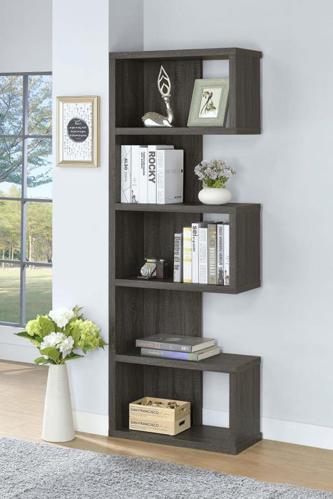 Joey - 5-tier Alternating Boxes Design Bookcase