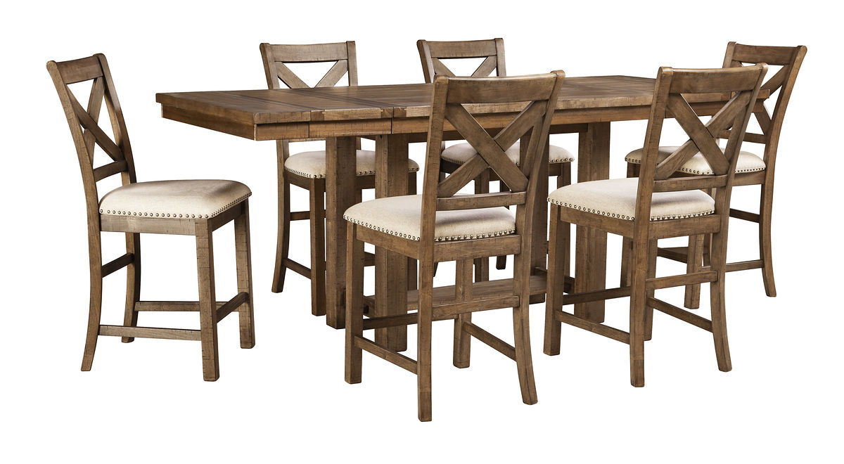 Moriville - Rectangular Dining Table Set - Counter Height